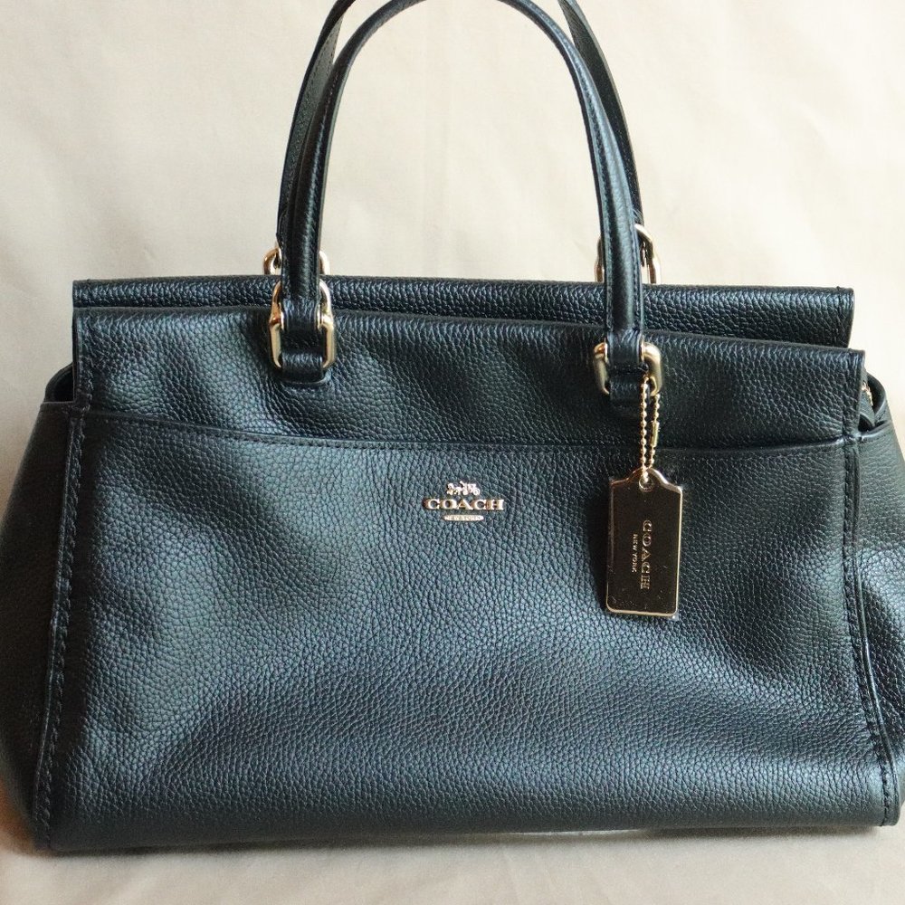 Coach Black Top Handle Satchel